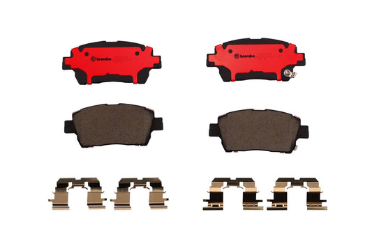 Top View of Front Disc Brake Pad Set BREMBO P83051N