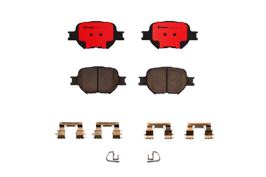 Top View of Front Disc Brake Pad Set BREMBO P83054N