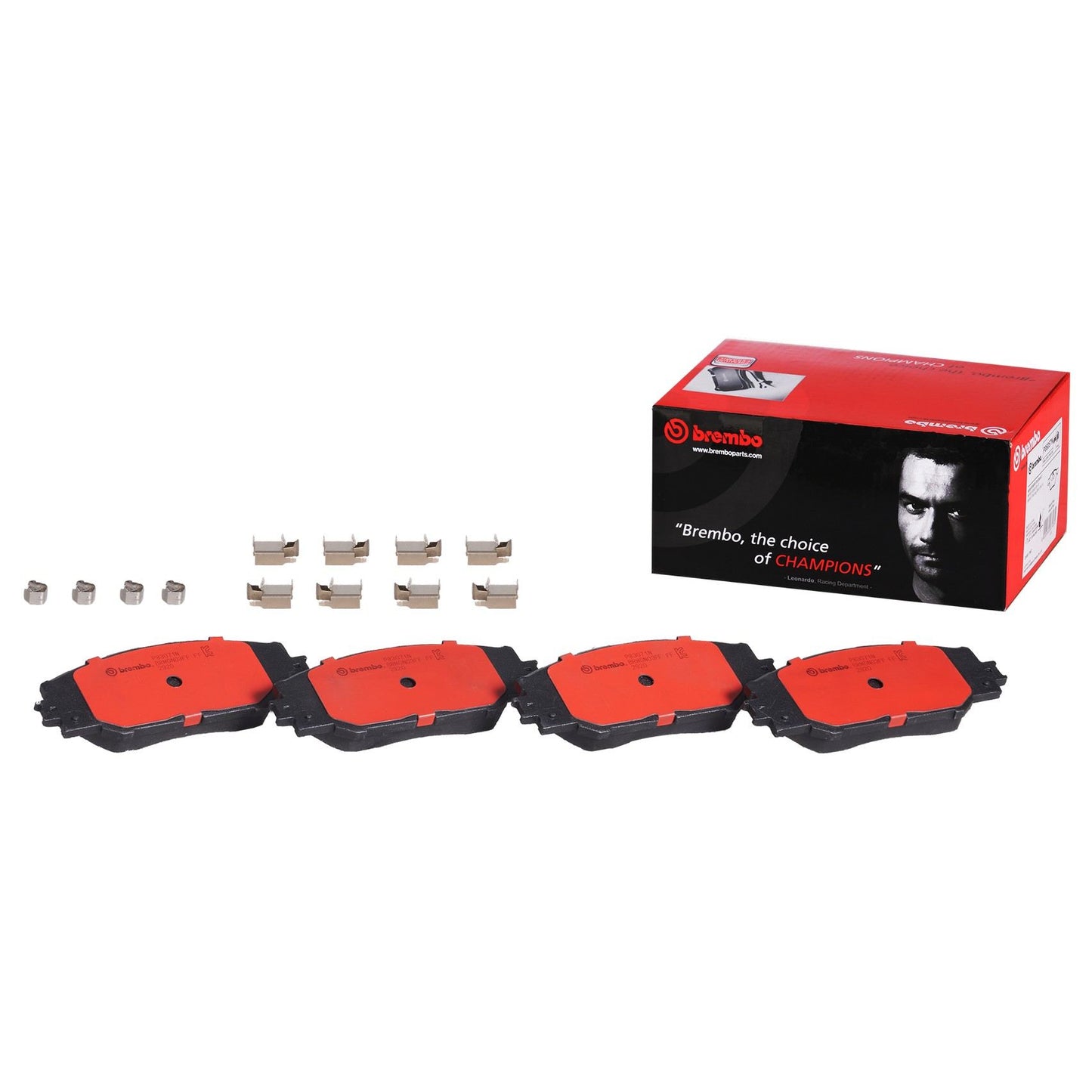 Front View of Front Disc Brake Pad Set BREMBO P83071N