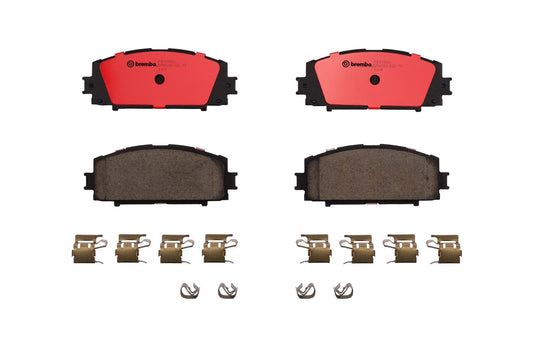 Top View of Front Disc Brake Pad Set BREMBO P83086N