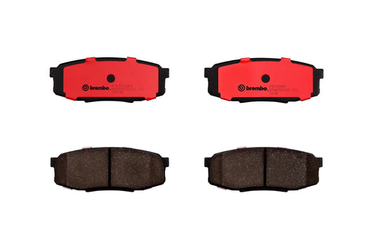 Top View of Rear Disc Brake Pad Set BREMBO P83098N