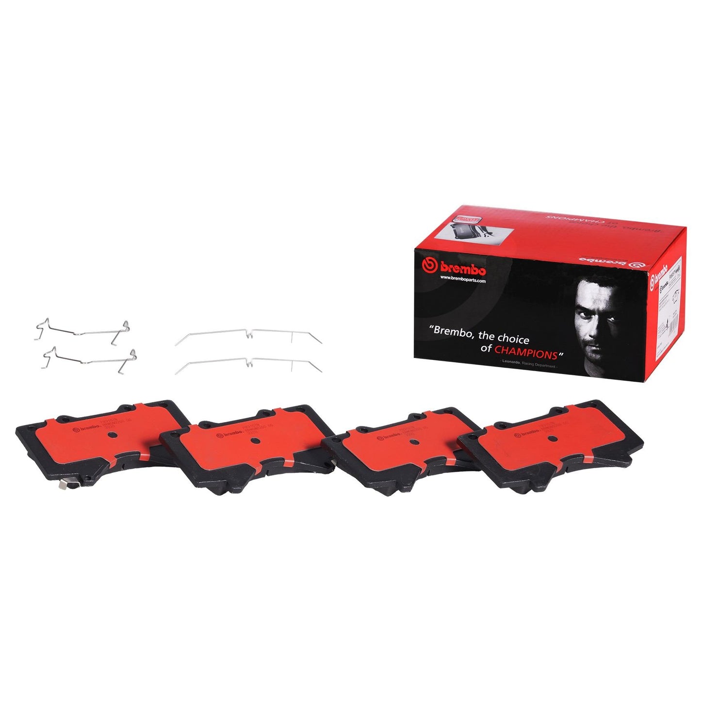 Front View of Front Disc Brake Pad Set BREMBO P83107N