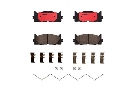 Top View of Front Disc Brake Pad Set BREMBO P83117N