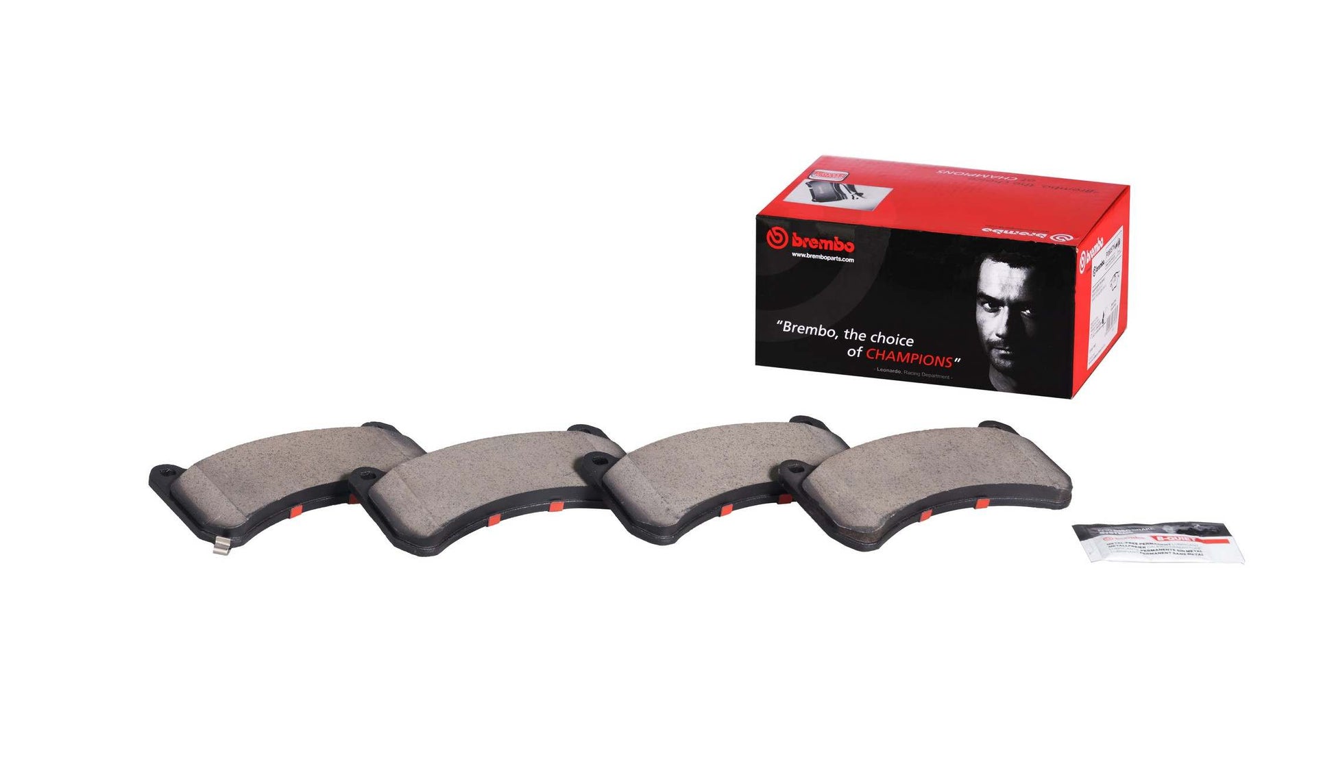 Back View of Front Disc Brake Pad Set BREMBO P83146N