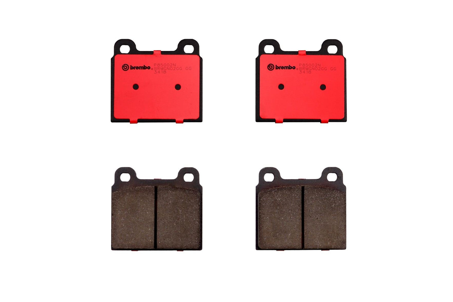 Front View of Front Disc Brake Pad Set BREMBO P85002N