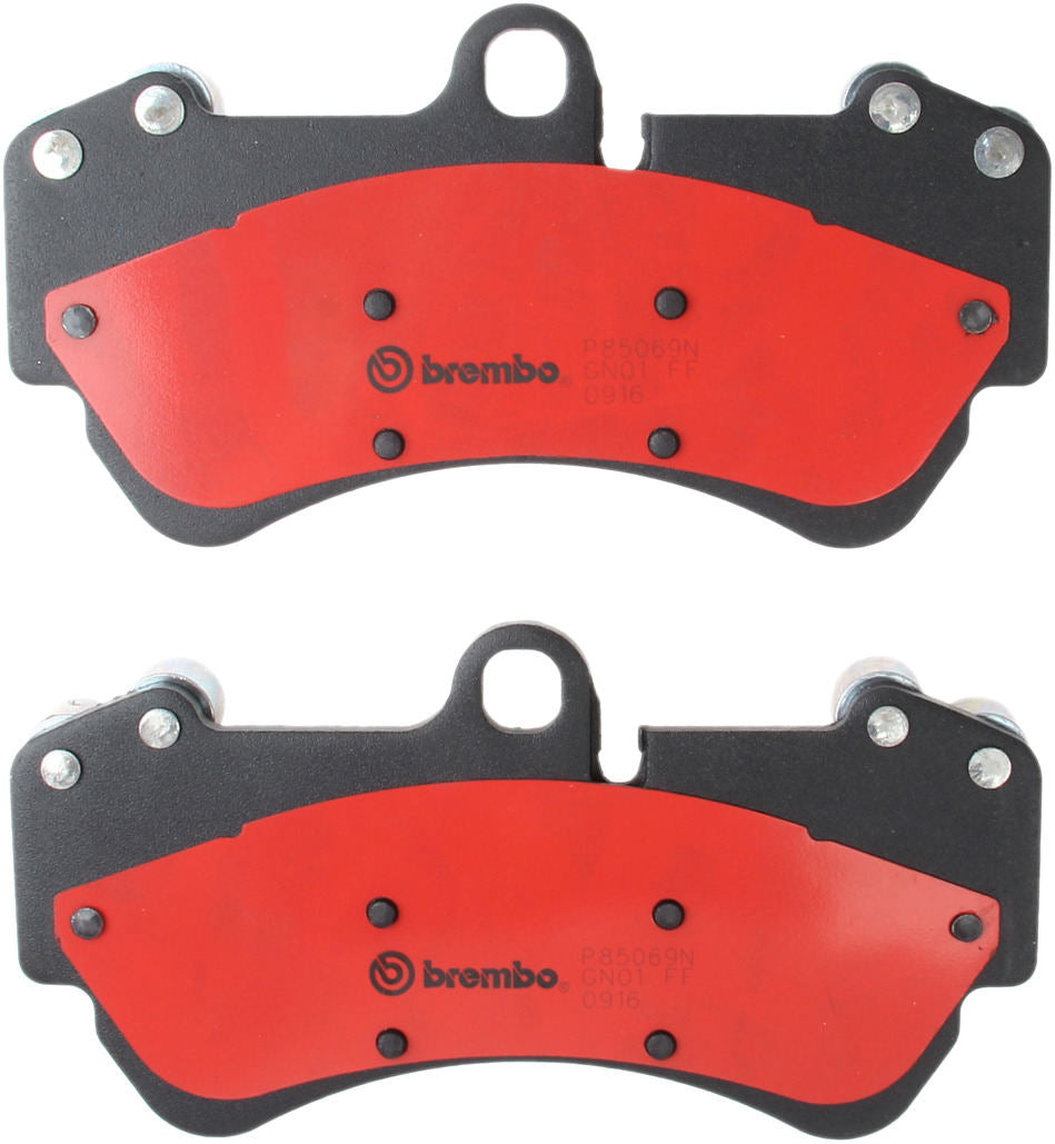 Back View of Front Disc Brake Pad Set BREMBO P85069N