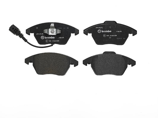 Top View of Front Disc Brake Pad Set BREMBO P85075