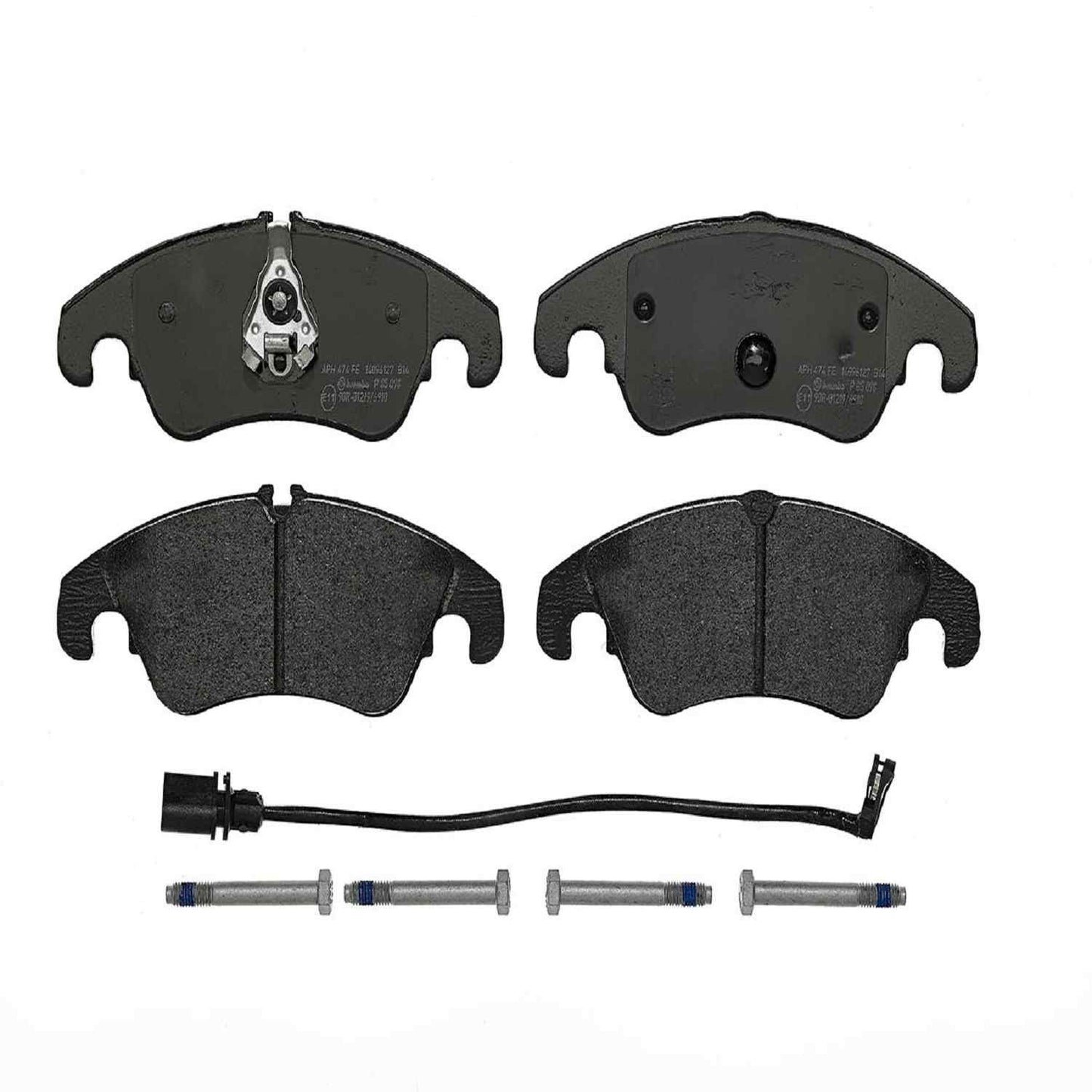 Front View of Front Disc Brake Pad Set BREMBO P85098