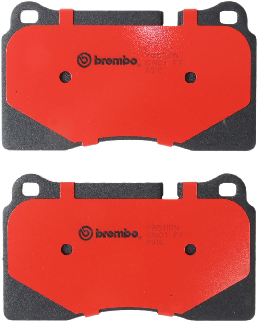 Back View of Front Disc Brake Pad Set BREMBO P85110N