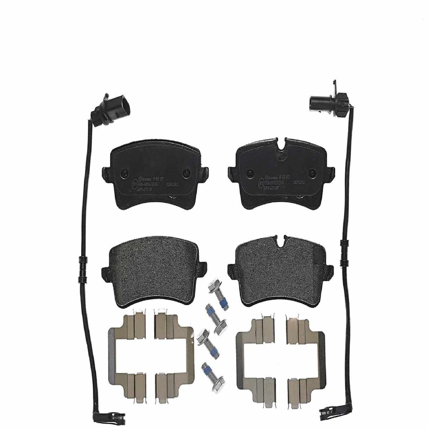 Front View of Rear Disc Brake Pad Set BREMBO P85117