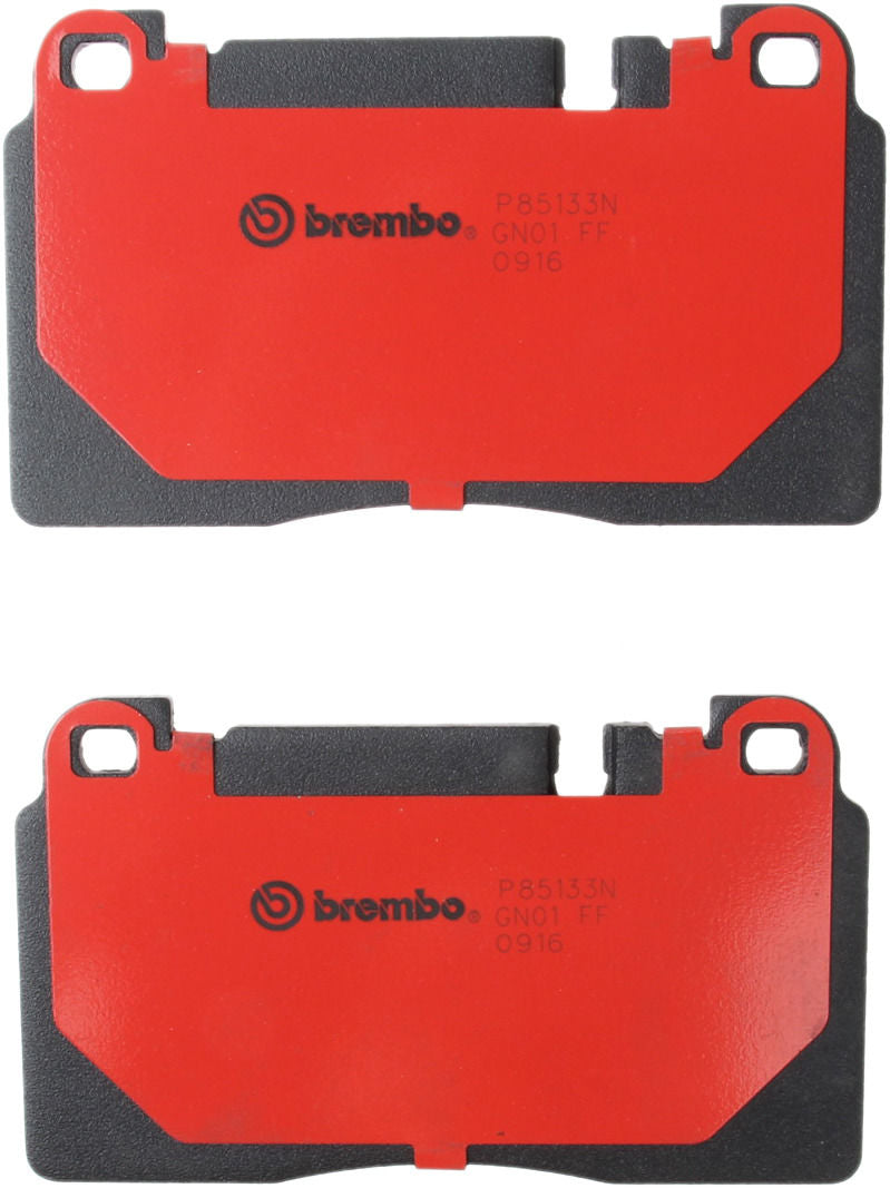 Back View of Front Disc Brake Pad Set BREMBO P85133N