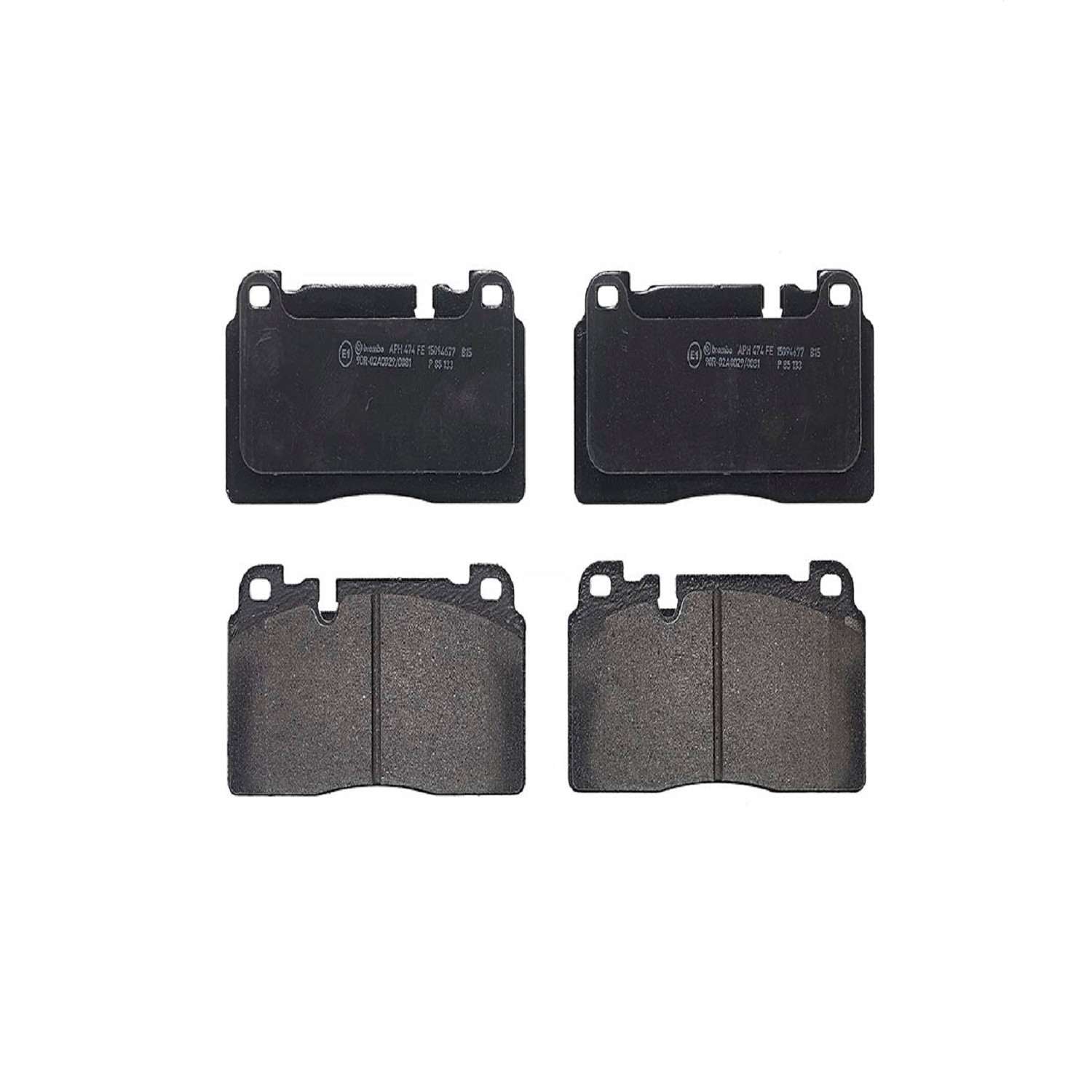 Front View of Front Disc Brake Pad Set BREMBO P85133