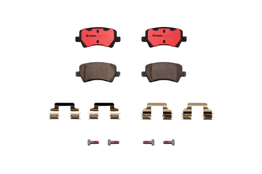 Top View of Rear Disc Brake Pad Set BREMBO P86021N