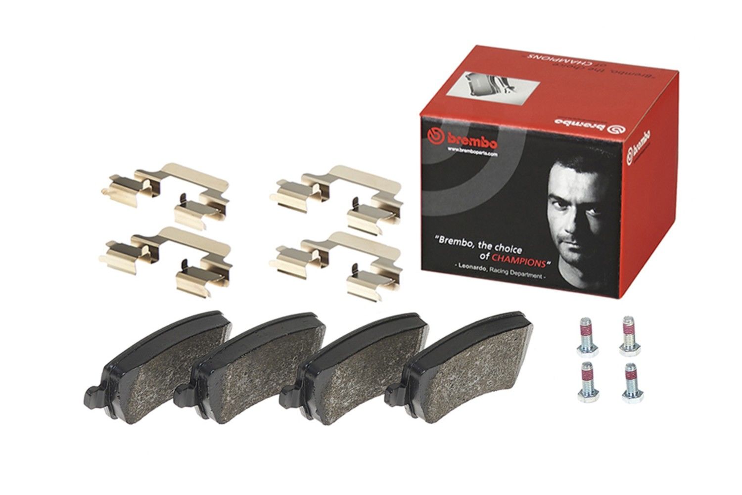 Back View of Rear Disc Brake Pad Set BREMBO P86021