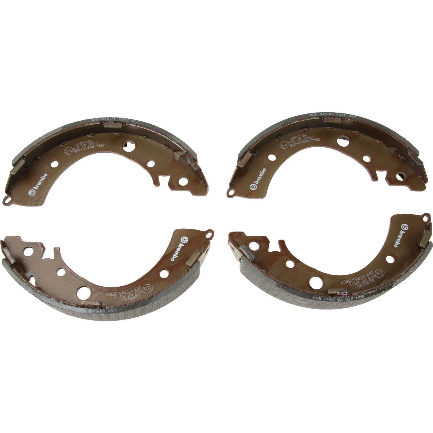 Front View of Rear Drum Brake Shoe BREMBO S28512N