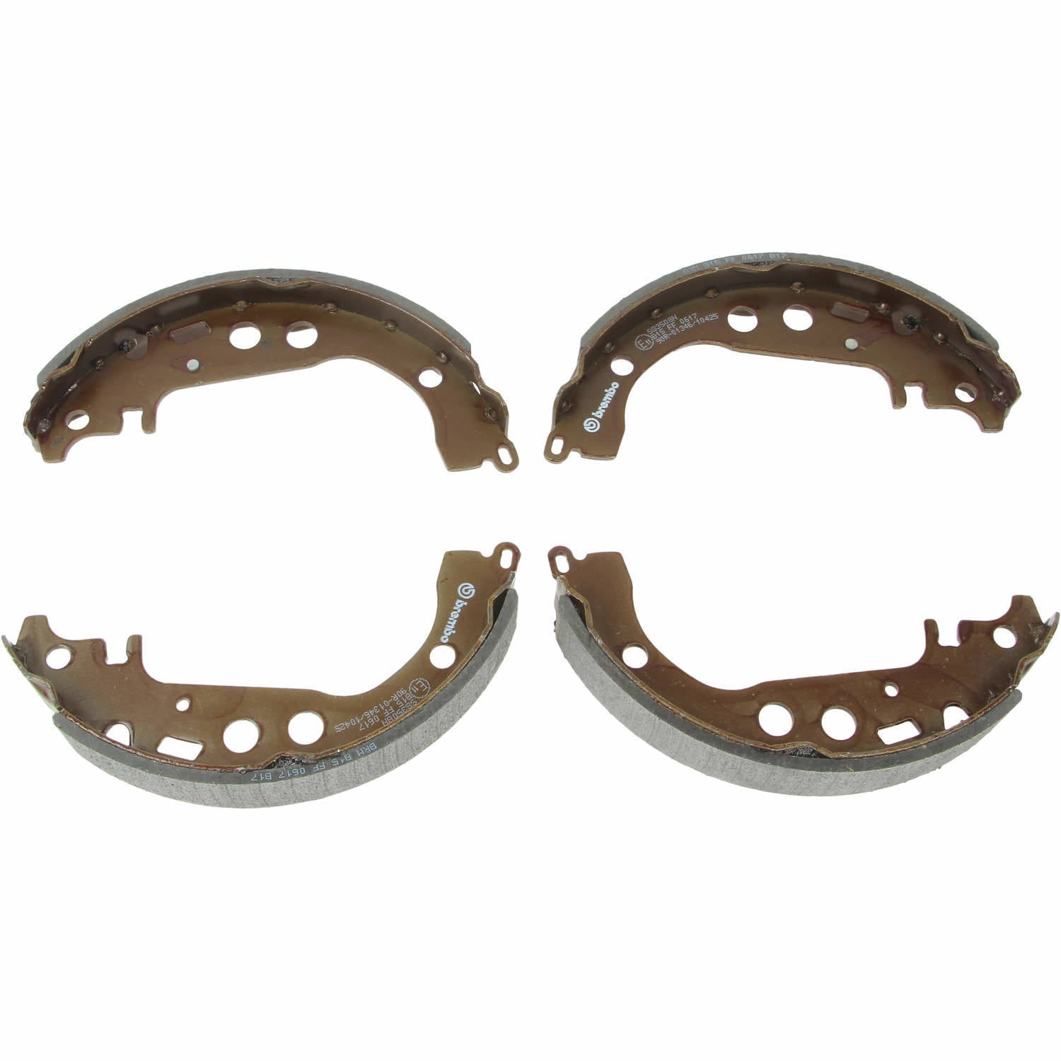 Front View of Rear Drum Brake Shoe BREMBO S83508N