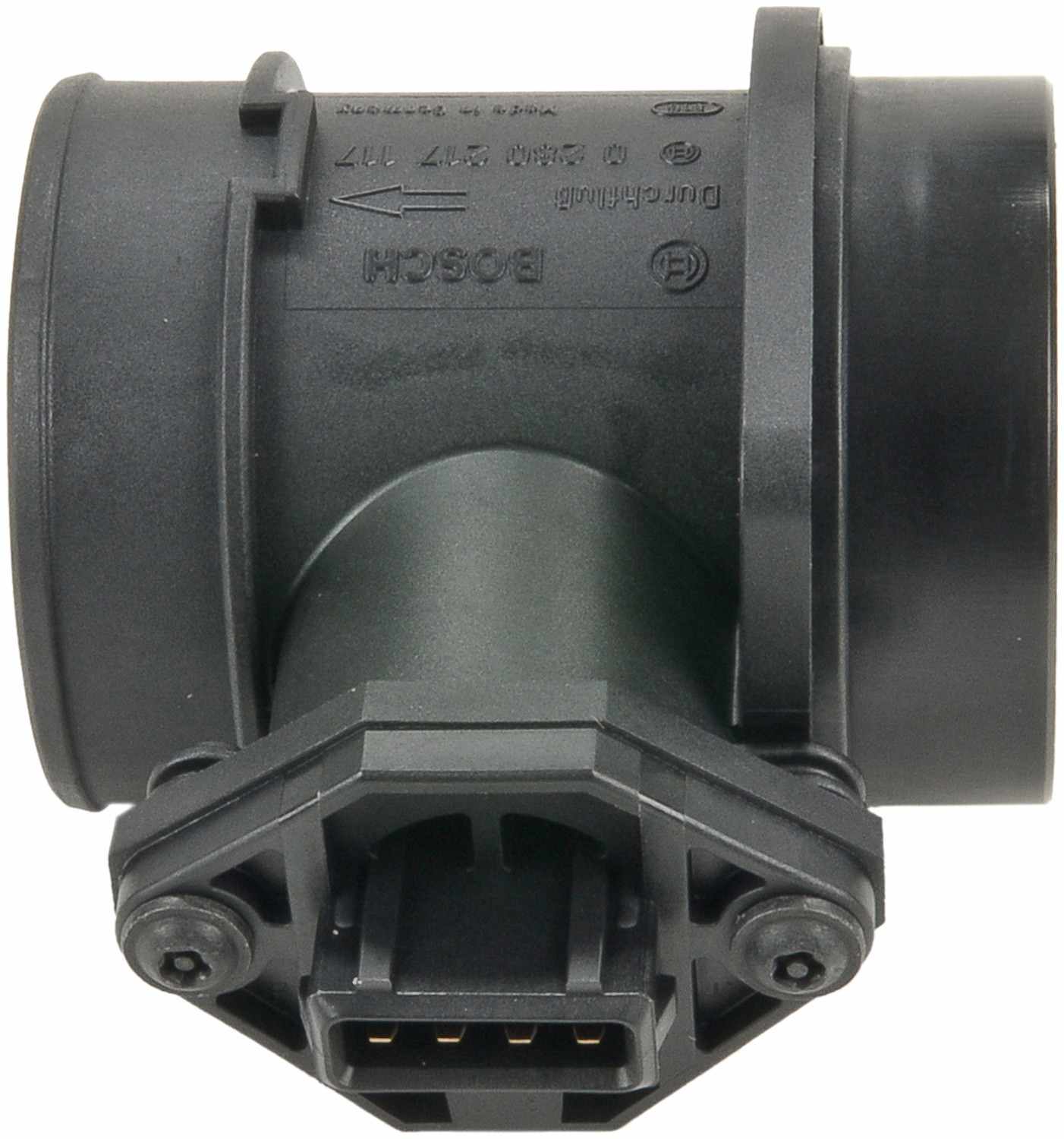 Front View of Mass Air Flow Sensor BOSCH 0280217117