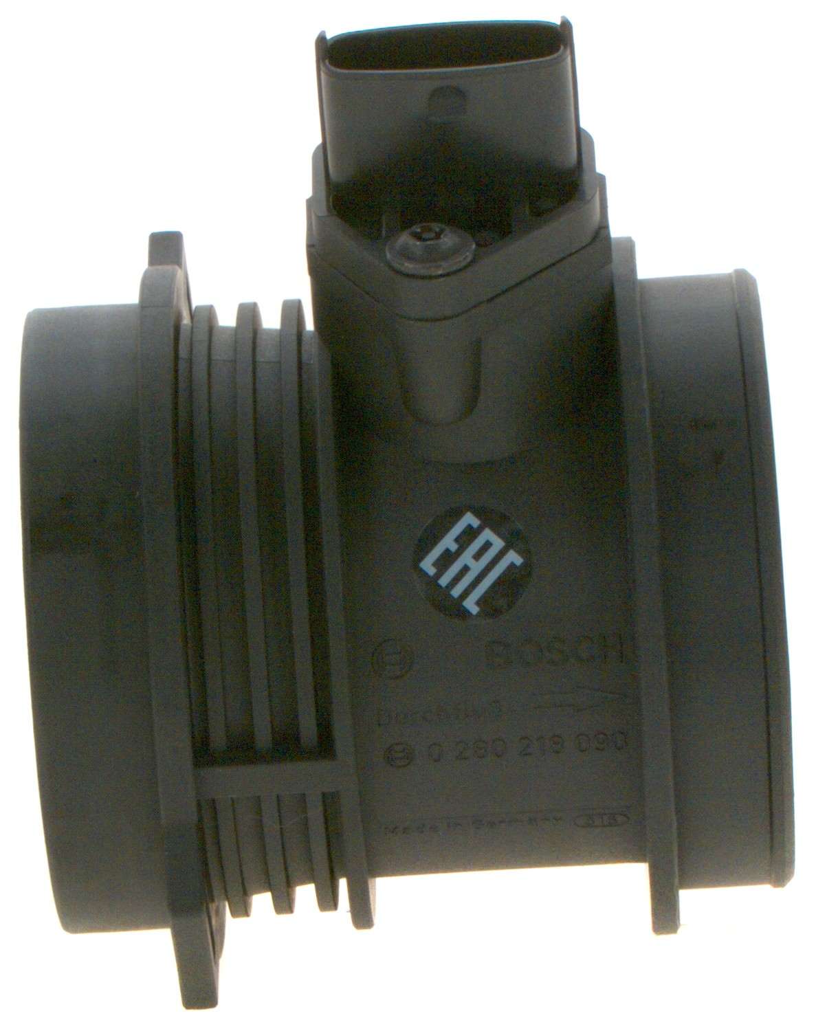 Front View of Mass Air Flow Sensor BOSCH 0280218090