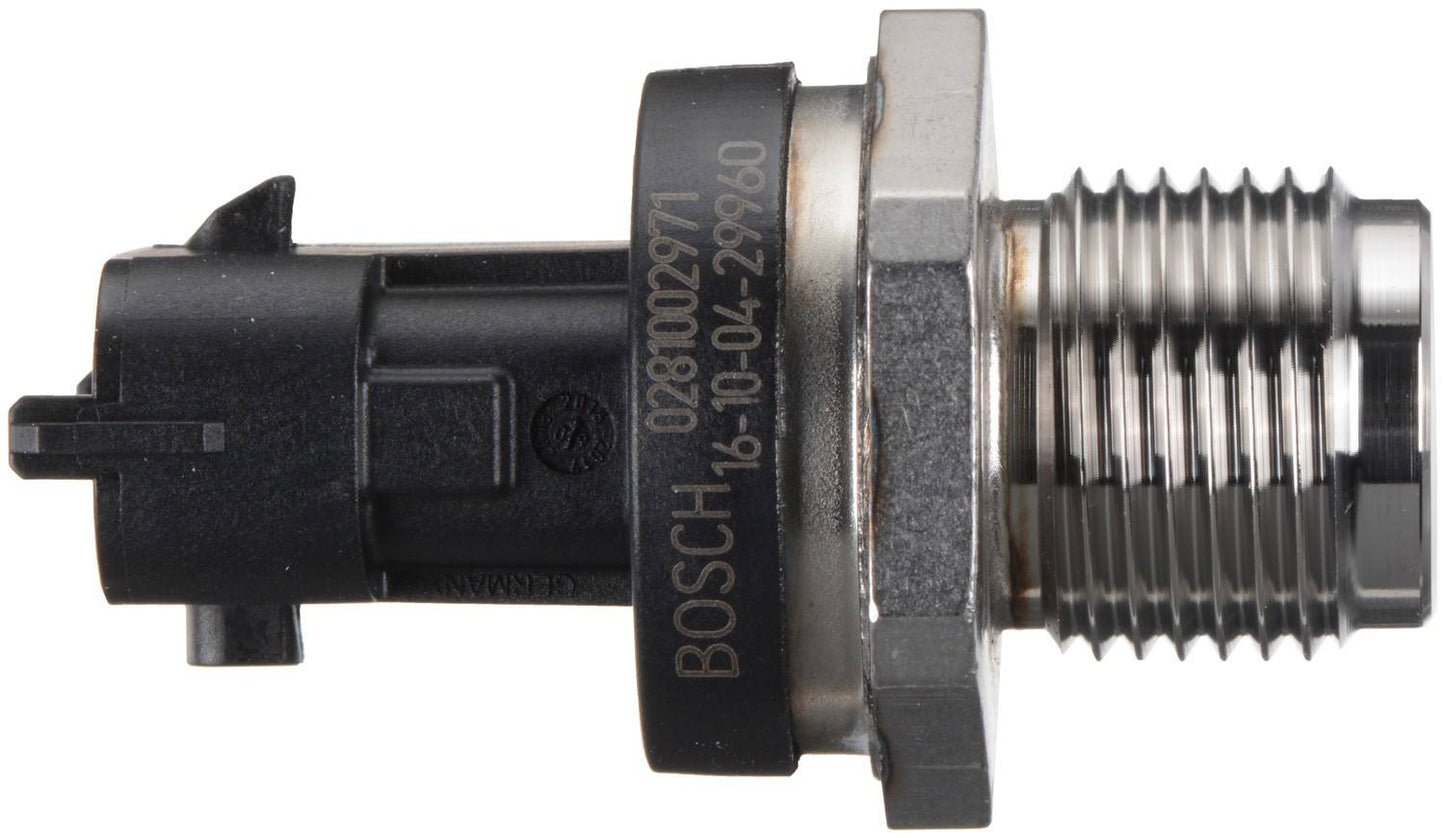 Right View of Fuel Injection Fuel Rail Pressure Sensor BOSCH 0281002971