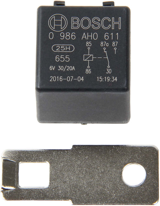 Top View of Battery Charge Relay BOSCH 0986AH0611