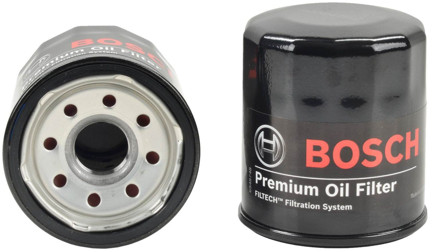 Front View of Engine Oil Filter BOSCH 3300