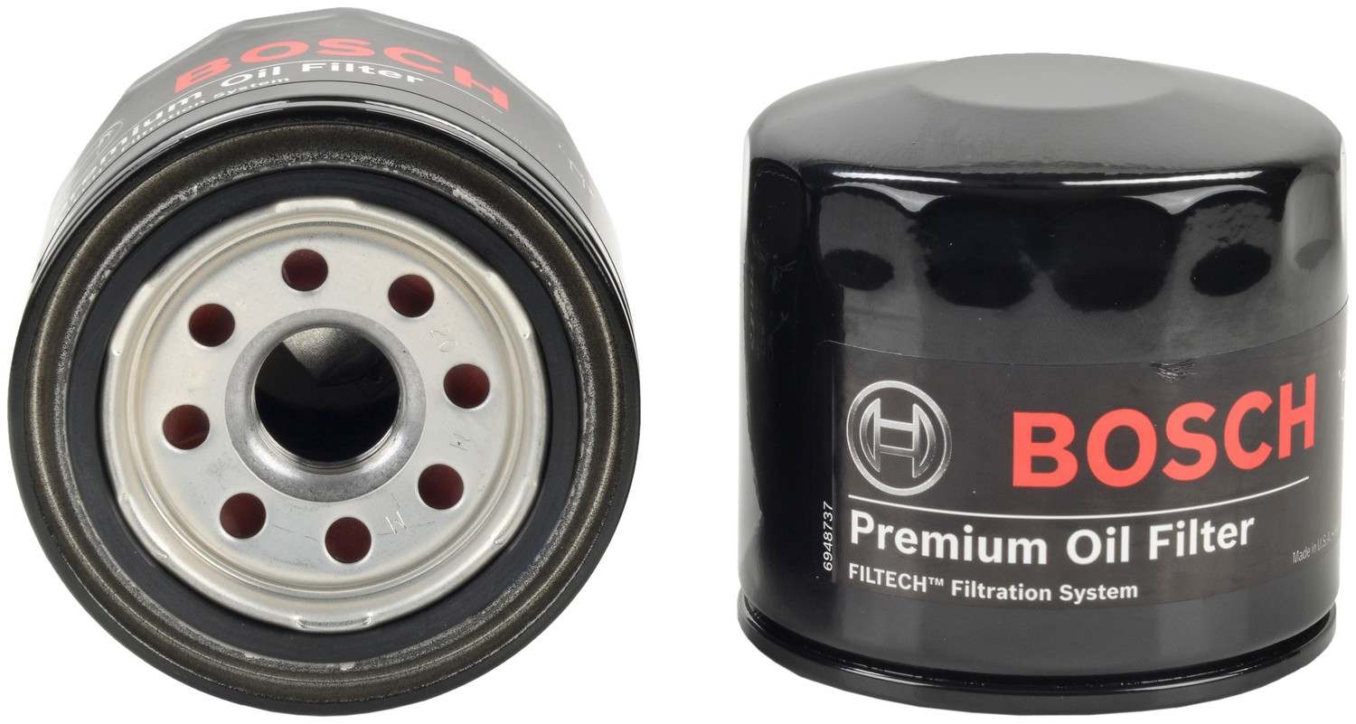 Front View of Engine Oil Filter BOSCH 3312