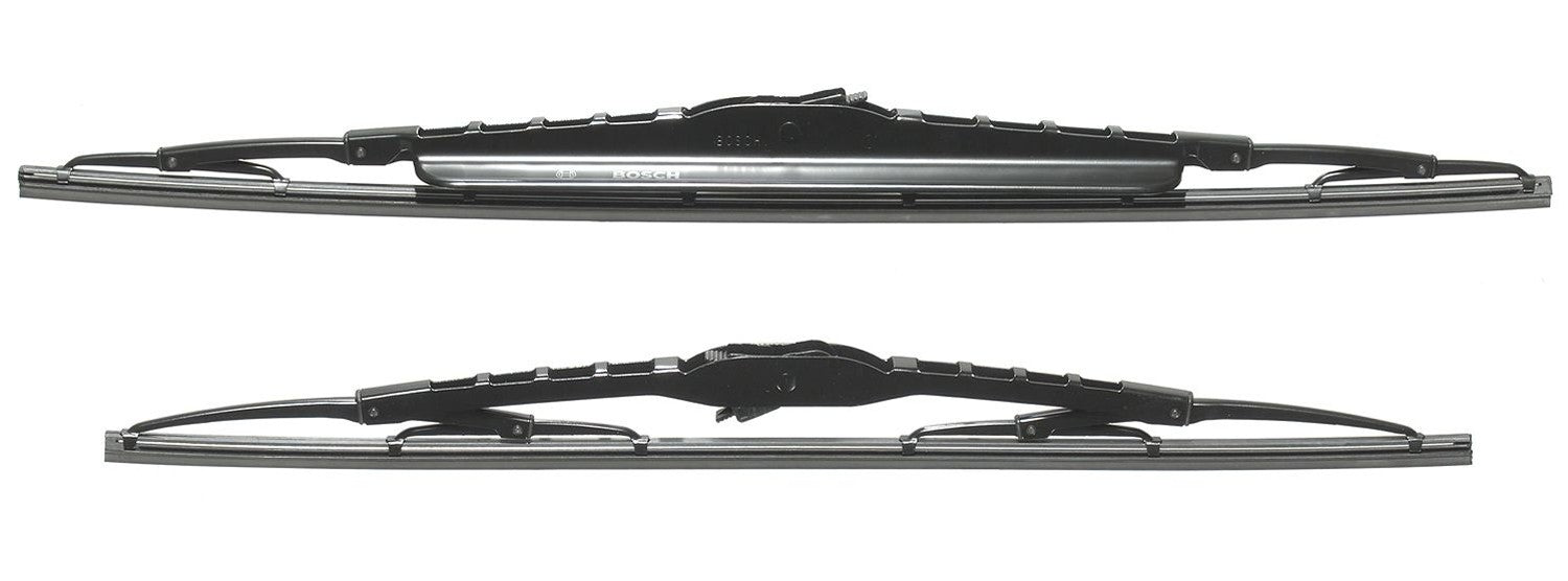 Front View of Front Windshield Wiper Blade Set BOSCH 3397001584