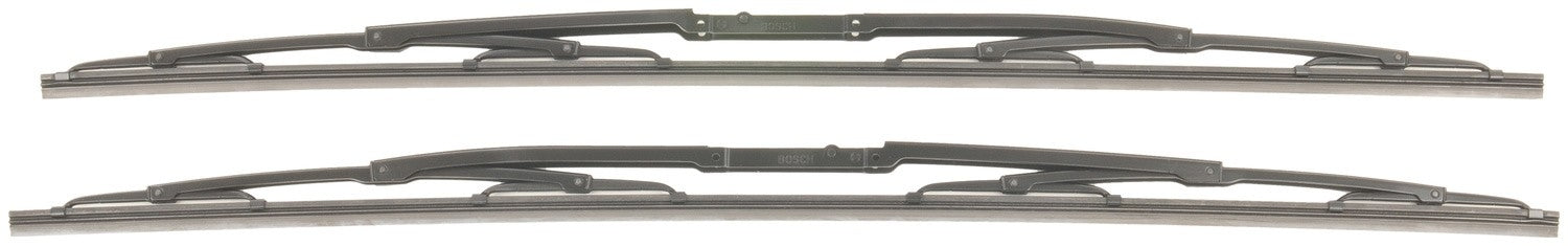 Front View of Front Windshield Wiper Blade Set BOSCH 3397005807