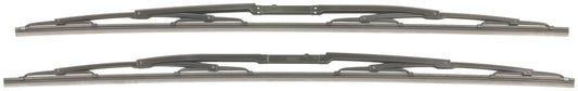 Front View of Front Windshield Wiper Blade Set BOSCH 3397005808