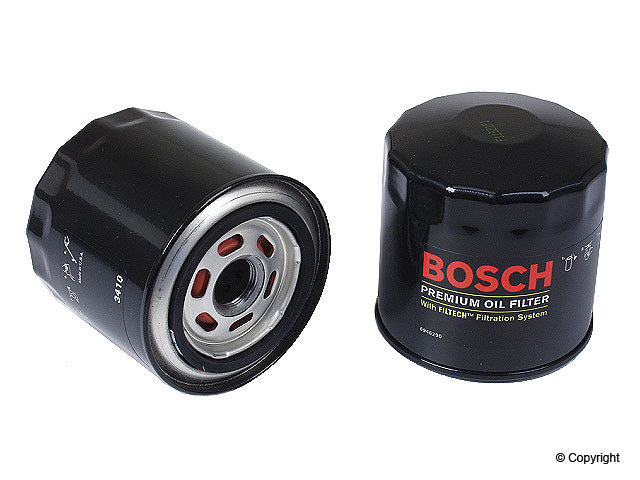 Top View of Engine Oil Filter BOSCH 3410