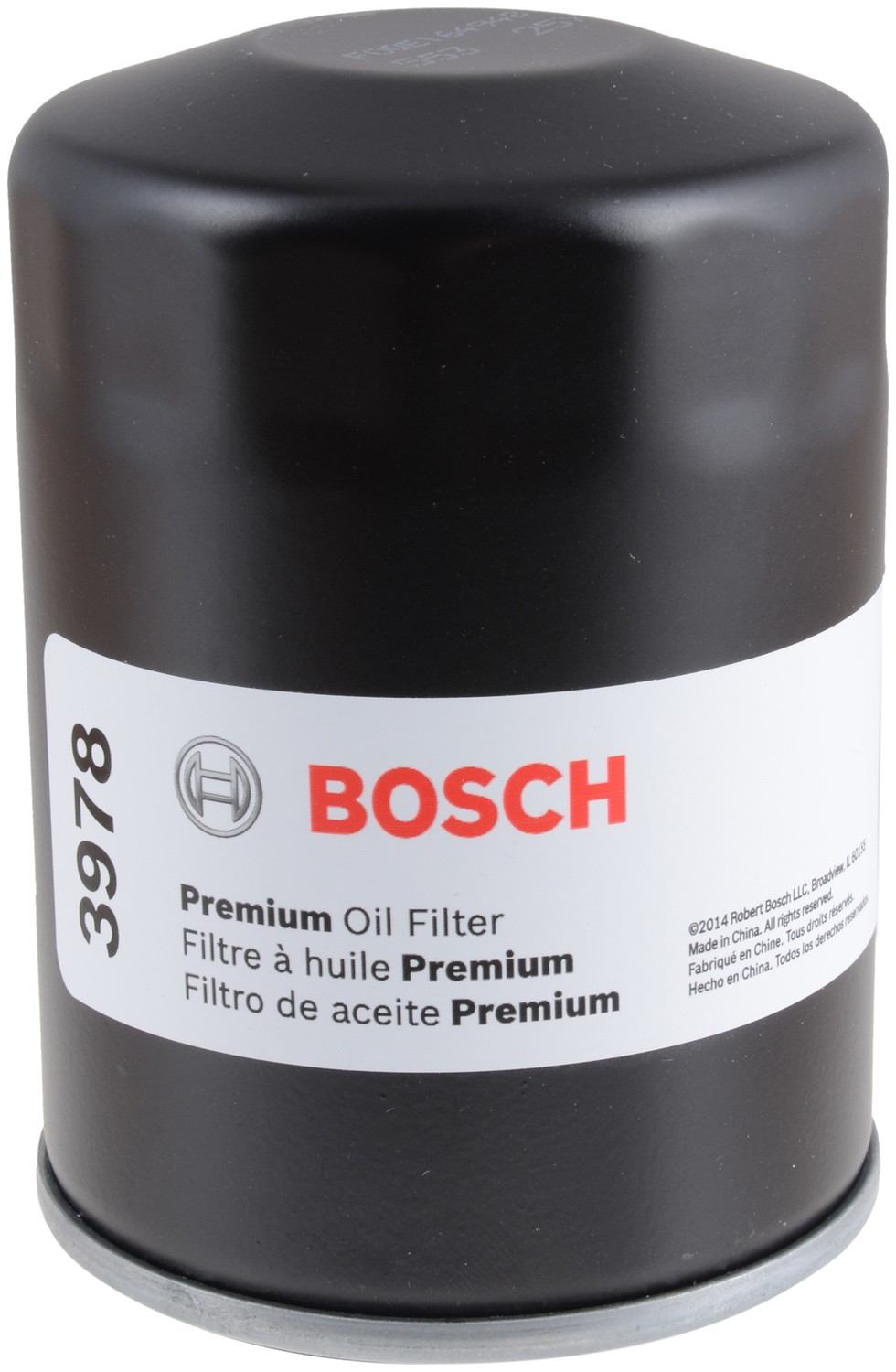 Front View of Engine Oil Filter BOSCH 3978