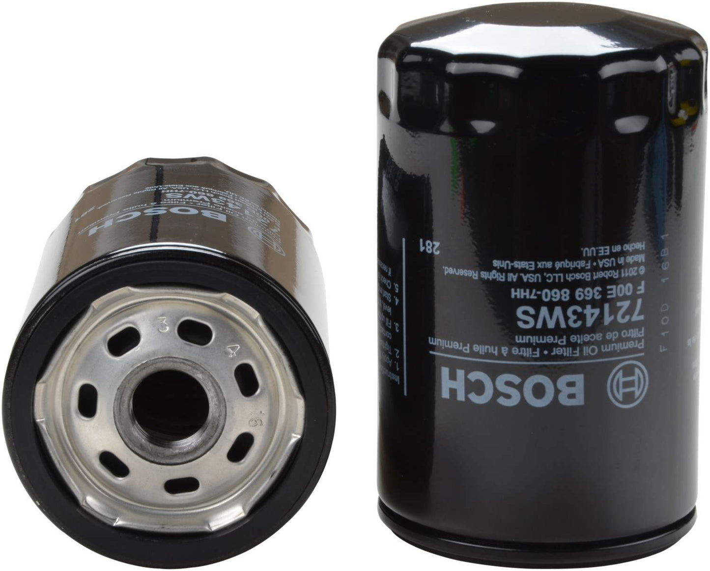 Front View of Engine Oil Filter BOSCH 72143WS