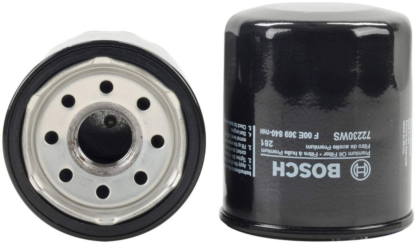 Front View of Engine Oil Filter BOSCH 72230WS