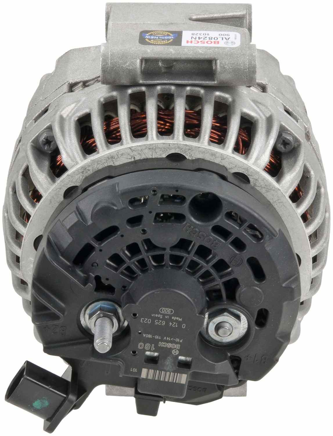 Back View of Alternator BOSCH AL0824N