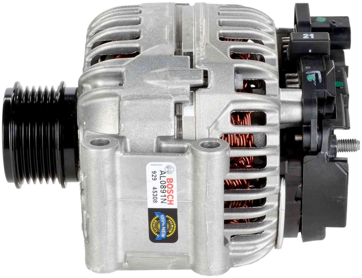 Left View of Alternator BOSCH AL0891N