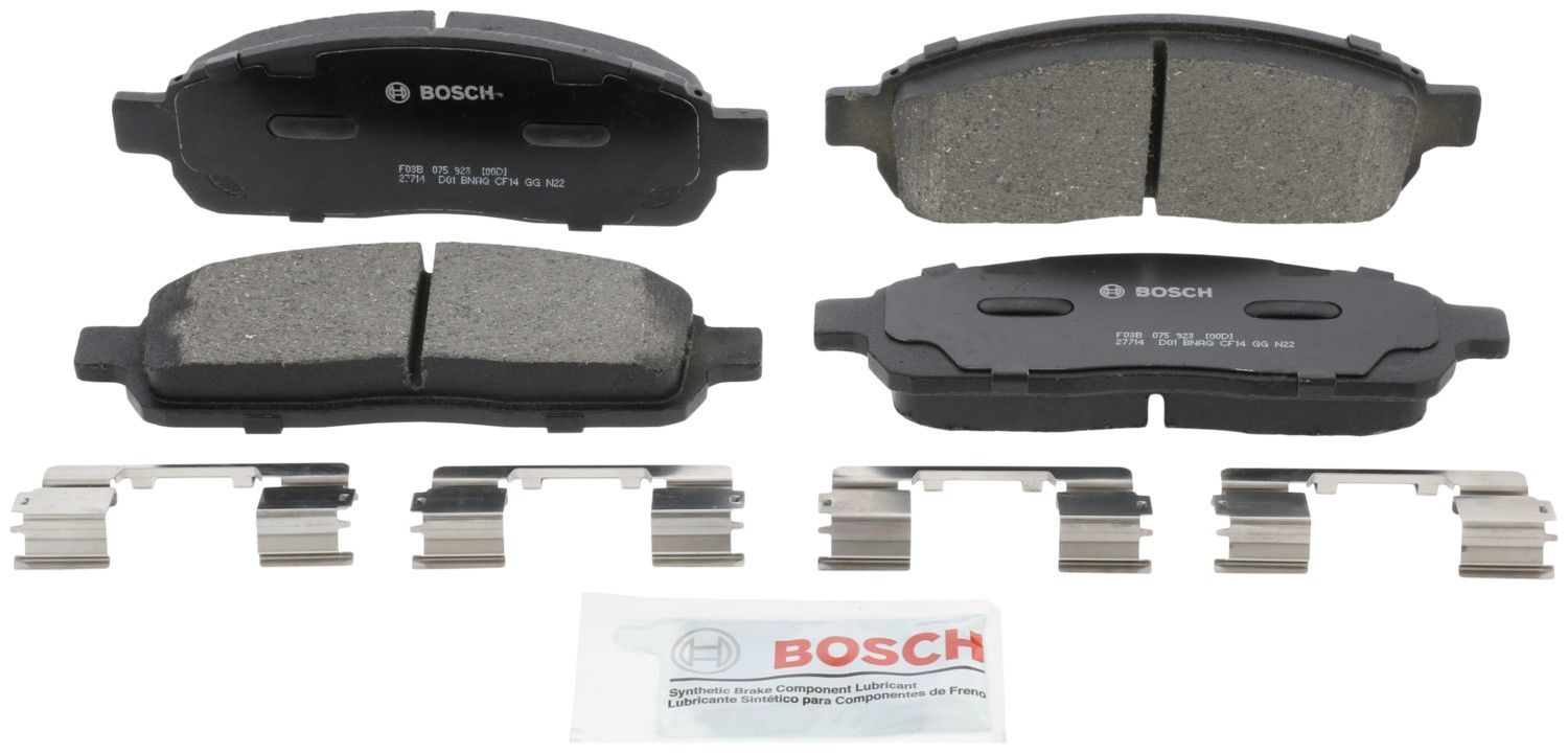 Front View of Front Disc Brake Pad Set BOSCH BC1011