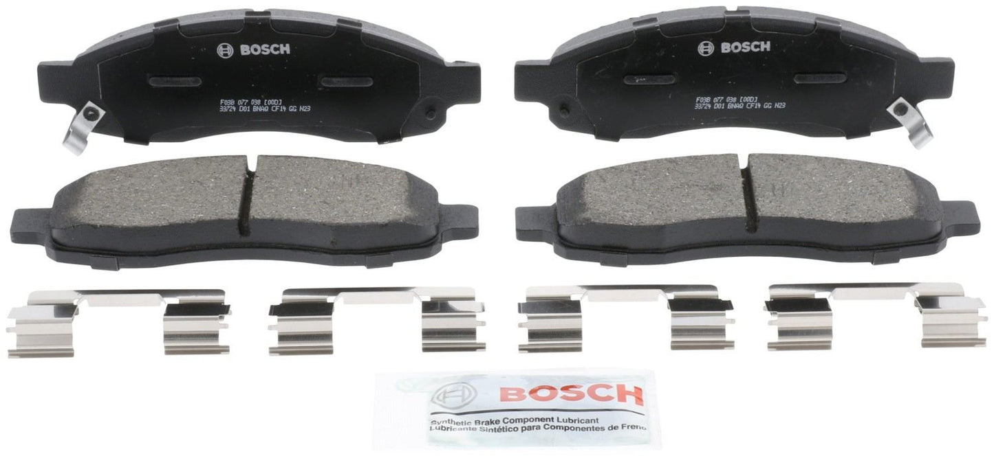 Front View of Front Disc Brake Pad Set BOSCH BC1015