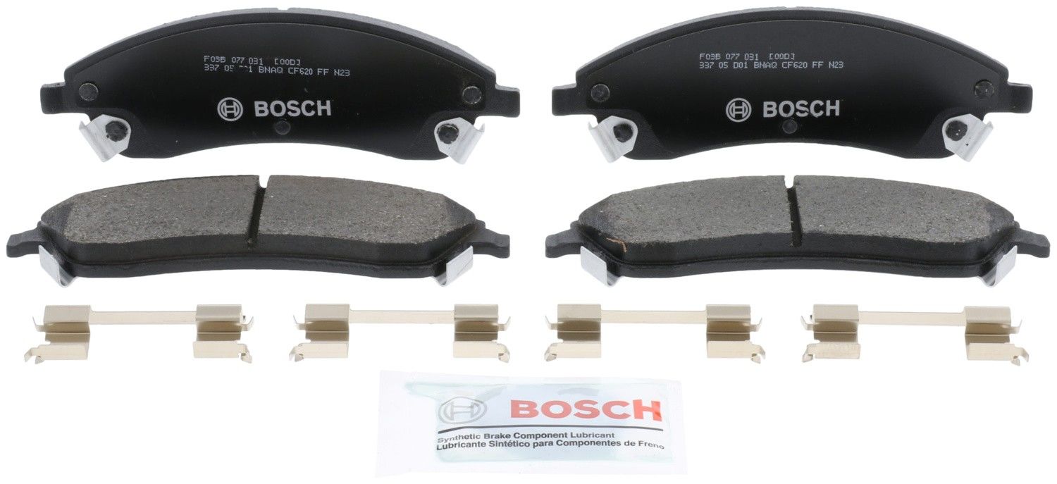 Front View of Front Disc Brake Pad Set BOSCH BC1019