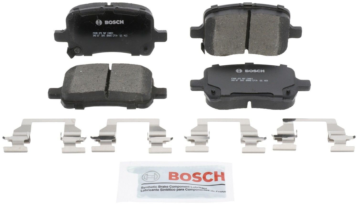 Front View of Front Disc Brake Pad Set BOSCH BC1028