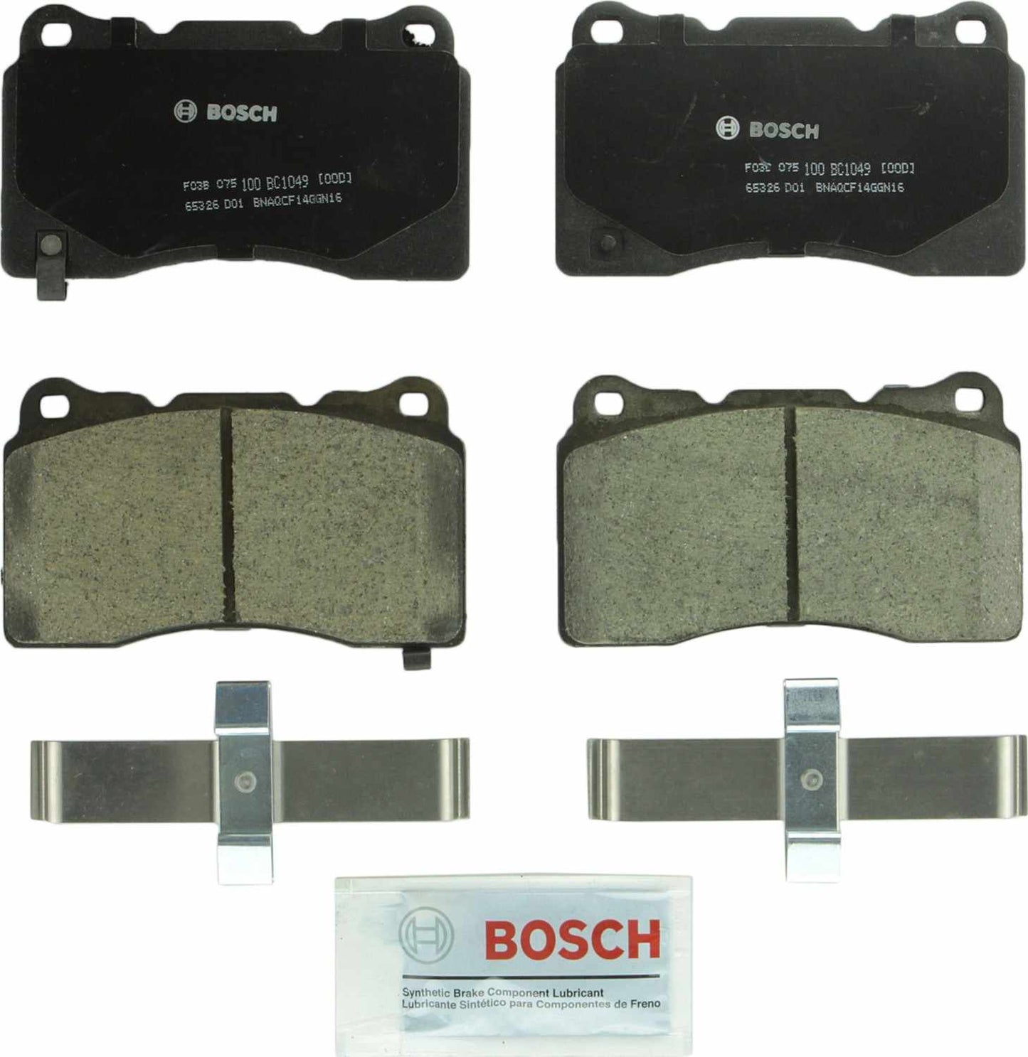 Top View of Front Disc Brake Pad Set BOSCH BC1049