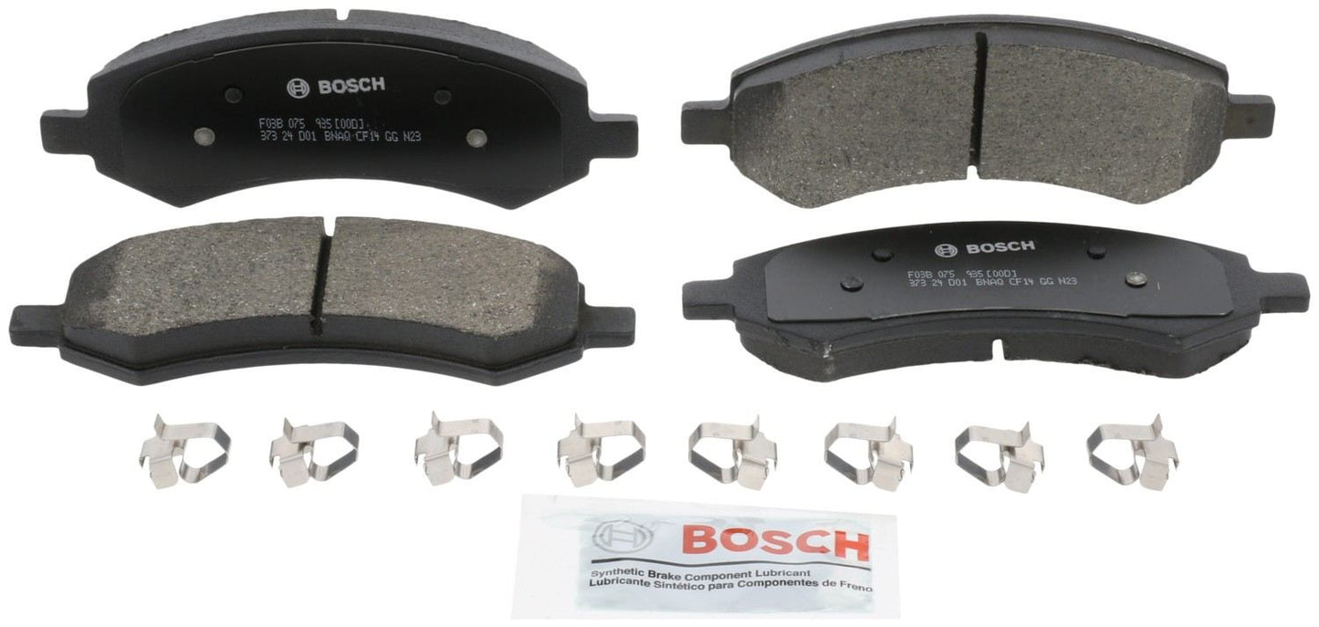 Front View of Front Disc Brake Pad Set BOSCH BC1084