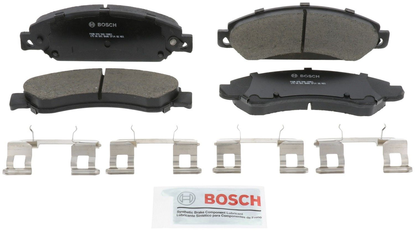 Front View of Front Disc Brake Pad Set BOSCH BC1092