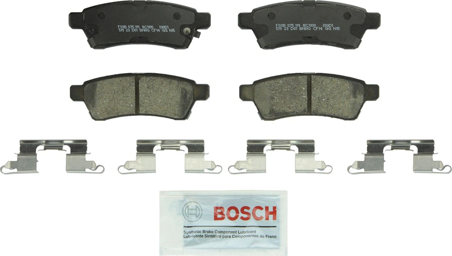 Top View of Rear Disc Brake Pad Set BOSCH BC1100