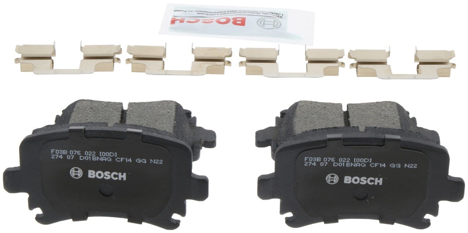 Back View of Rear Disc Brake Pad Set BOSCH BC1108