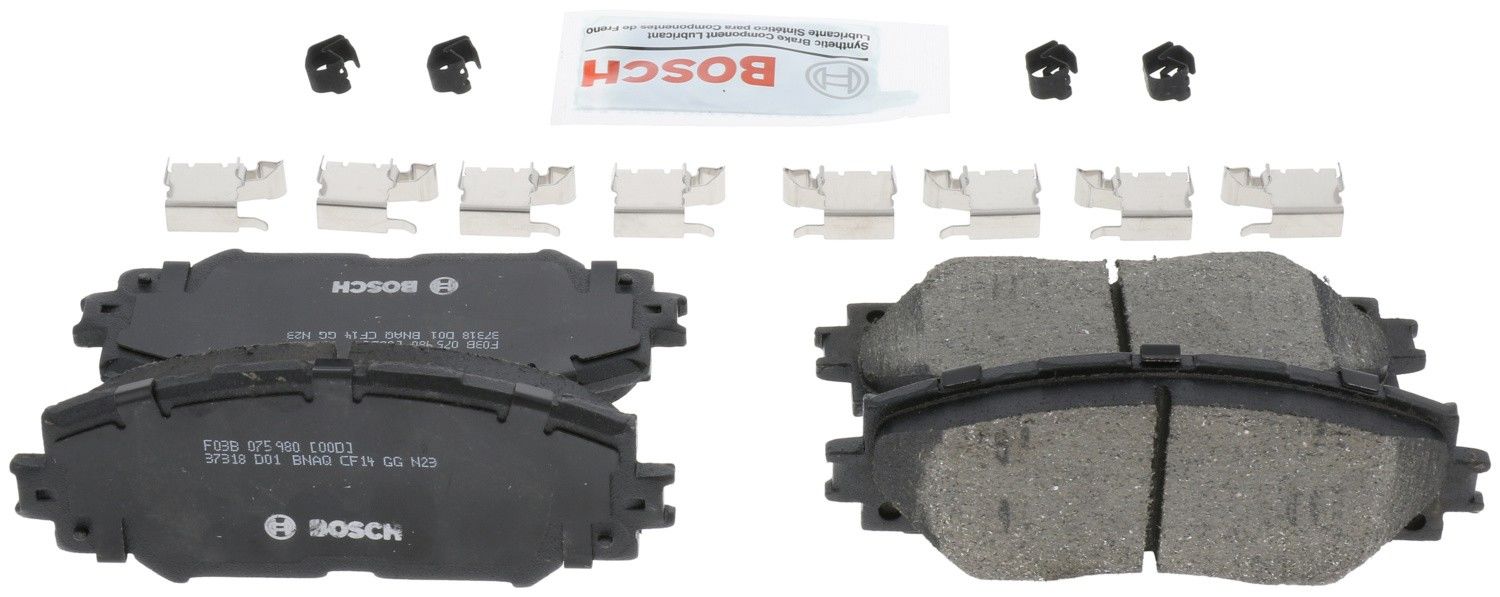 Back View of Front Disc Brake Pad Set BOSCH BC1210