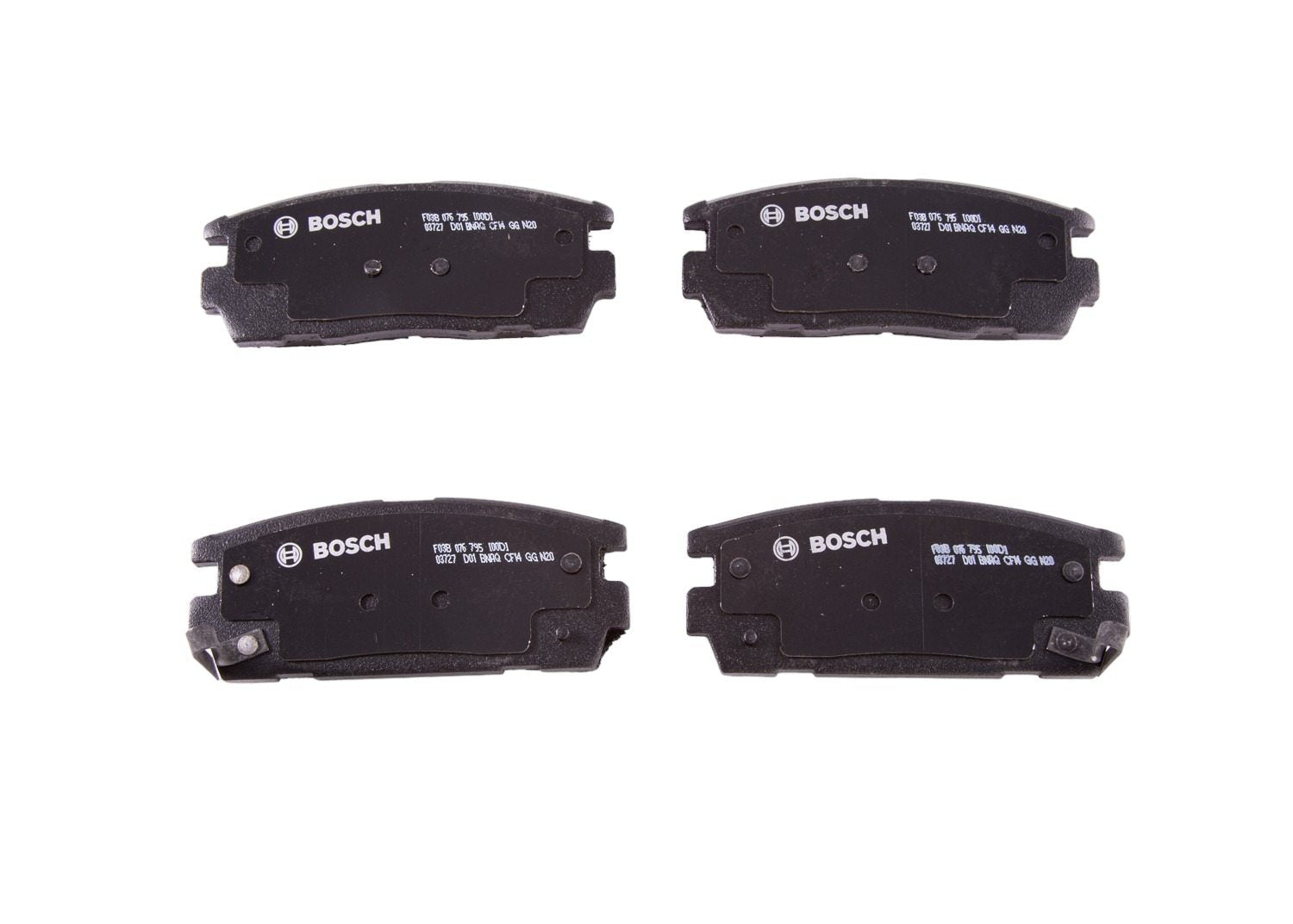 Front View of Rear Disc Brake Pad Set BOSCH BC1275