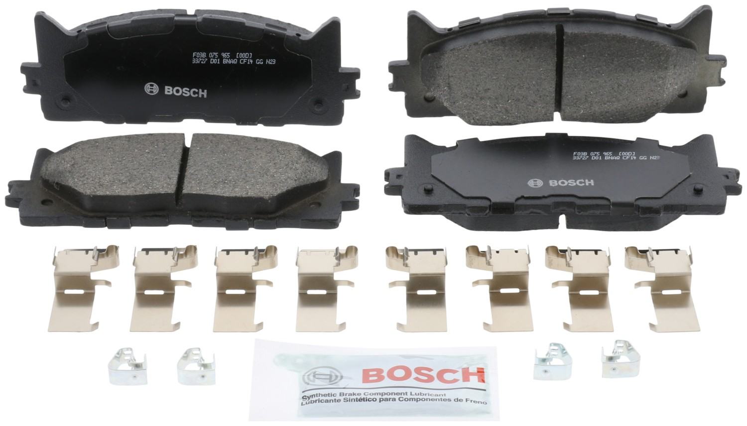 Front View of Front Disc Brake Pad Set BOSCH BC1293