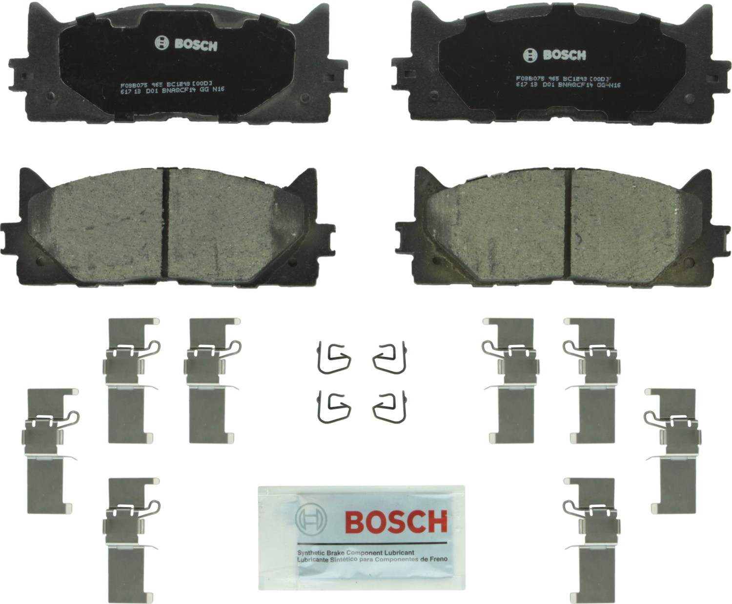 Top View of Front Disc Brake Pad Set BOSCH BC1293