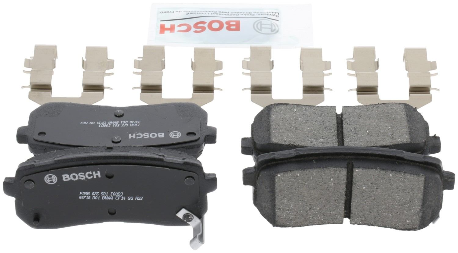 Back View of Rear Disc Brake Pad Set BOSCH BC1302