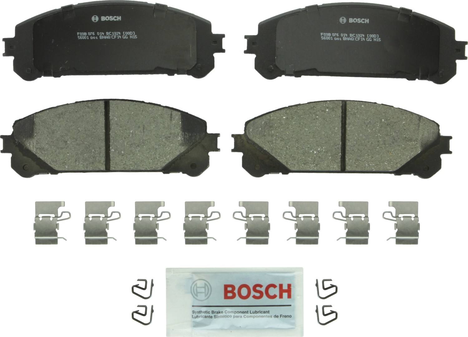 Top View of Front Disc Brake Pad Set BOSCH BC1324